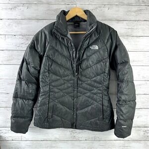 The North Face 550 Goose‎ Down Black/dark gray Puffer Jacket Coat Women's Small